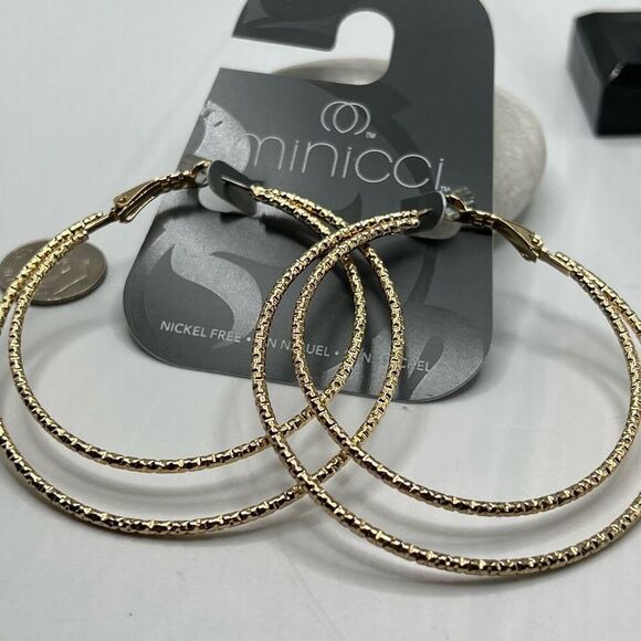 Minicci Gold Earrings $16ea / 3 for $25 - Picture 3 of 7